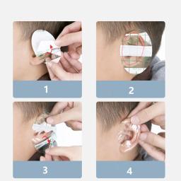 Impermeável plástico protetor de orelha, natação tampa Caps, salão de cabeleireiro, Dye Shield Protection, Shower Cap Tool, atualizado, 20 pcs, 60pcs - Image 6