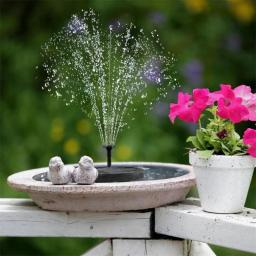 Bomba De Fonte Solar De Poupança De Energia, Kit De Rega De Plantas, Painel Solar Colorido, Banho De Pássaro, Piscina Ao Ar Livre Do Jardim - Image 4