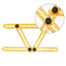 Ferramenta de modelo de ângulo multifuncional, régua de medição de plástico de quatro lados, ferramenta de medição precisa, régua de plástico quarenta por cento - Image 6