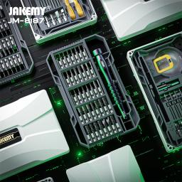 JAKEMY JM-8187 Chave De Fenda Magnética Set, Kit De Ferramentas De Reparo Eletrônico, Fibra De Vidro De Alto Brilho, Sinais Gravados, Telefone, PC, Tablet, 83in 1 - Image 6
