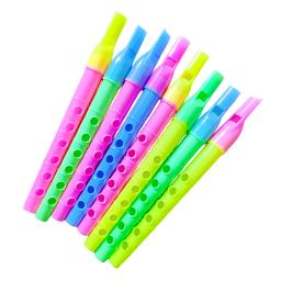 Flauta plástica colorida para crianças, instrumento musical, carnaval, música, brinquedo educativo, presente de Natal, Pitana Filler - Image 2