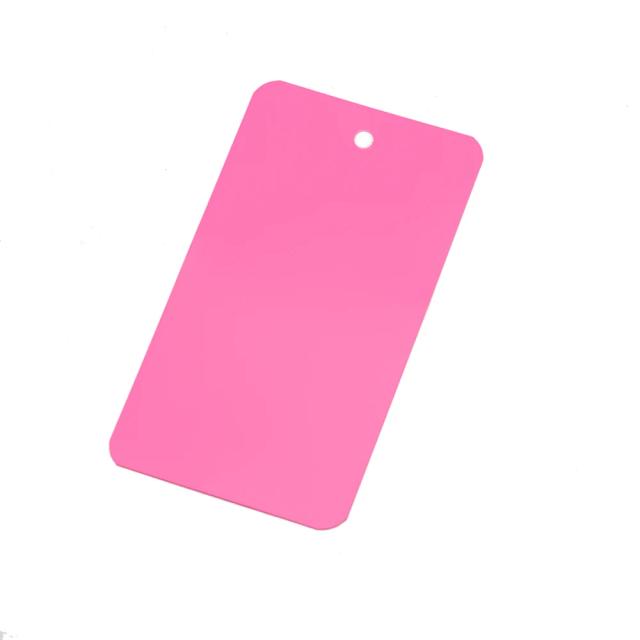 Tag de PVC Plástico Impermeável com Furo para Roupas e Decoração - 50 Unidades em Branco, 5x9cm para DIY e Exibição de Joias