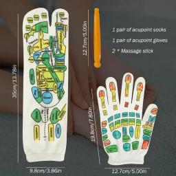 Acupressure Reflexology Meias com Ferramenta de Massagem, Reutilizável Pé Pain Relief, Aliviar os pés cansados, Spa Meias - Image 5