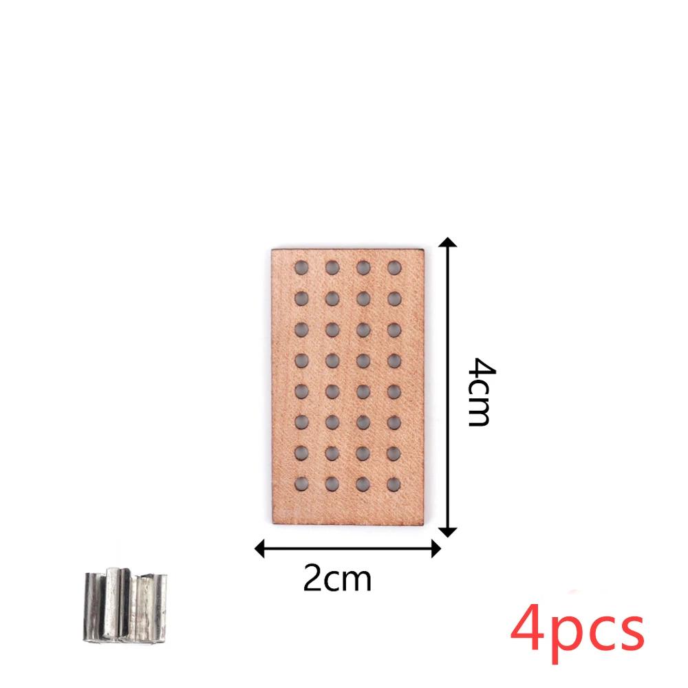 Pavios De Vela De Madeira Natural Com Bases De Metal, Vela Artesanal DIY Fazendo Suprimentos, Parffin De Cera De Soja, Pavios Sem Fumaça, 2-10cm - Image 1