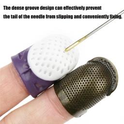 Silicone Dedais De Costura, Anti-derrapante Tampa Do Dedo, Luva Oca Protetor, DIY, ponto de cruz, Ferramentas De Costura, pontas do dedo - Image 2