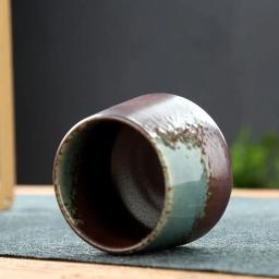 Teacup Cerâmica Retro, Forno Transformação, Copo de Café, Tigela de Água Doméstica, Cerâmica Bruta, Copos Criativos, 200ml - Image 5