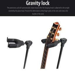 Flanger Vertical Guitar Stand, Gravity Automatic Lock Rack, Suporte de guitarra dobrável, Cabide para baixo popular - Image 6