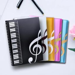 Pasta de música multi-camada para prática, armazenamento de documentos, organizador, folha, pasta, piano, A4, 40 páginas - Image 1