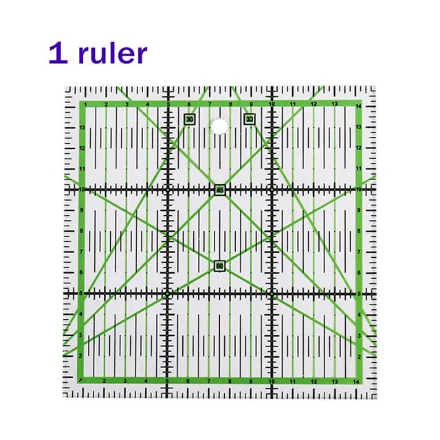 Régua de Costura Inne-Praça de 15 cm para Patchwork e Artesanato: Ferramenta Ideal para Alfaiates e DIY