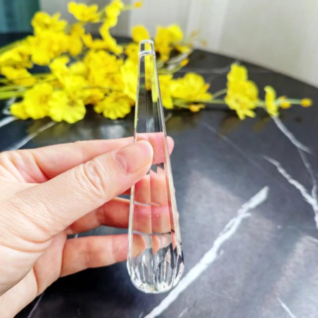Pingente de Cristal K9 para Lustre Transparente 100mm