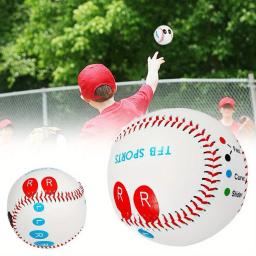 Softball De Beisebol Branco Para Crianças, Treinamento De Hardball, Bolas Artesanais, Produtos De Fitness, Jogo De Equipe De Prática, Segurança, 7.2 ", 9" - Image 5