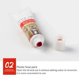 Pintura Chinesa Guache Set Para Iniciantes, Ferramenta De Pintura A Tinta De Caligrafia, Tubo De Plástico, Arte Suprimentos, 12ml, 12ml, 18 Cores - Image 3