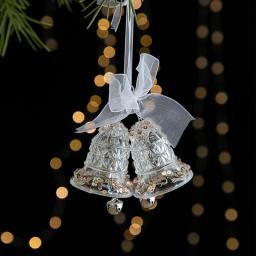 Simulação acrílica Pingentes de gelo, ornamento pendurado, enfeites de bola, Decorações de Natal para casa, Ano Novo 2024 - Image 3