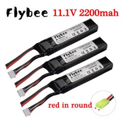 Bateria RC Airsoft LiPo, armas elétricas Splatter Ball Toys, Tamiya Plug, pistola de ar Mini Airsoft BB, 11.1V, 2200mAh - Image 1