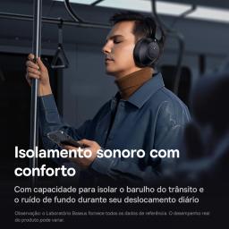 Baseus bass 30 max fone de ouvido sem fio bluetooth 5.3 sobre fones de ouvido com melhoramento de graves 40mm diafragma ultra baixa latência 50h - Image 6