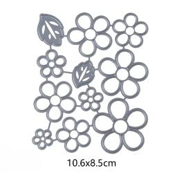 Molde corte metal com folhas e flores, estêncil para scrapbooking, álbum diy, carimbo, cartão papel, gravação - Image 6