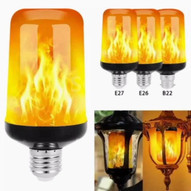 Luz LED USB Atmosférica com Efeito de Candeia e Iluminação Estilizada para Lâmpadas G4, G9, E14, E27 e B22 220V