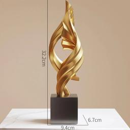Arte abstrata estátua artesanato, criativo moderno resina, escultura desktop para quarto, estante, armários, prateleira, casa, casa, escritório - Image 6