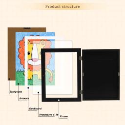Molduras de arte para crianças, abertura frontal magnética para pôster, foto, desenho, pinturas, imagens, arte infantil, molduras de exibição - Image 3