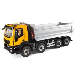 Brinquedo 1/14 8x8 metal hidráulico rc caminhão basculante 2 velocidades toucan controle remoto carro basculante luzes de som eixos de bloqueio diferencial th23652 - Image 2