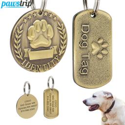 Etiqueta personalizada da identificação do animal de estimação da identificação do cão gravado tag da identificação do cão para cães gatos anti-lost - Image 1