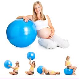 45cm bola de yoga bolas de fitness esportes pilates parto fitball exercício treinamento treino massagem bola ginásio 45cm com bomba - Image 4