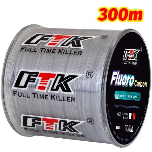 FTK Linha de Pesca Fluorocarbono 300m