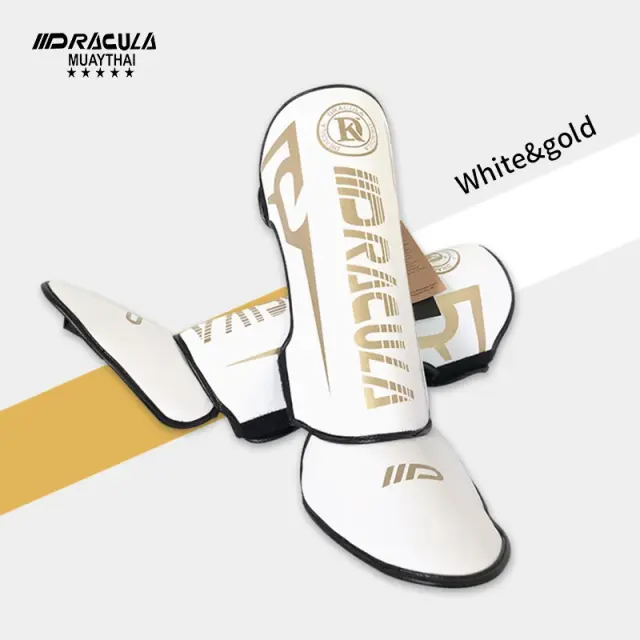 Caneleiras Drácula para Boxe e Artes Marciais - Pads Protetores para Sparring e Treinamento de Chutes em Karatê, BJJ, Taekwondo, MMA e Muay Thai