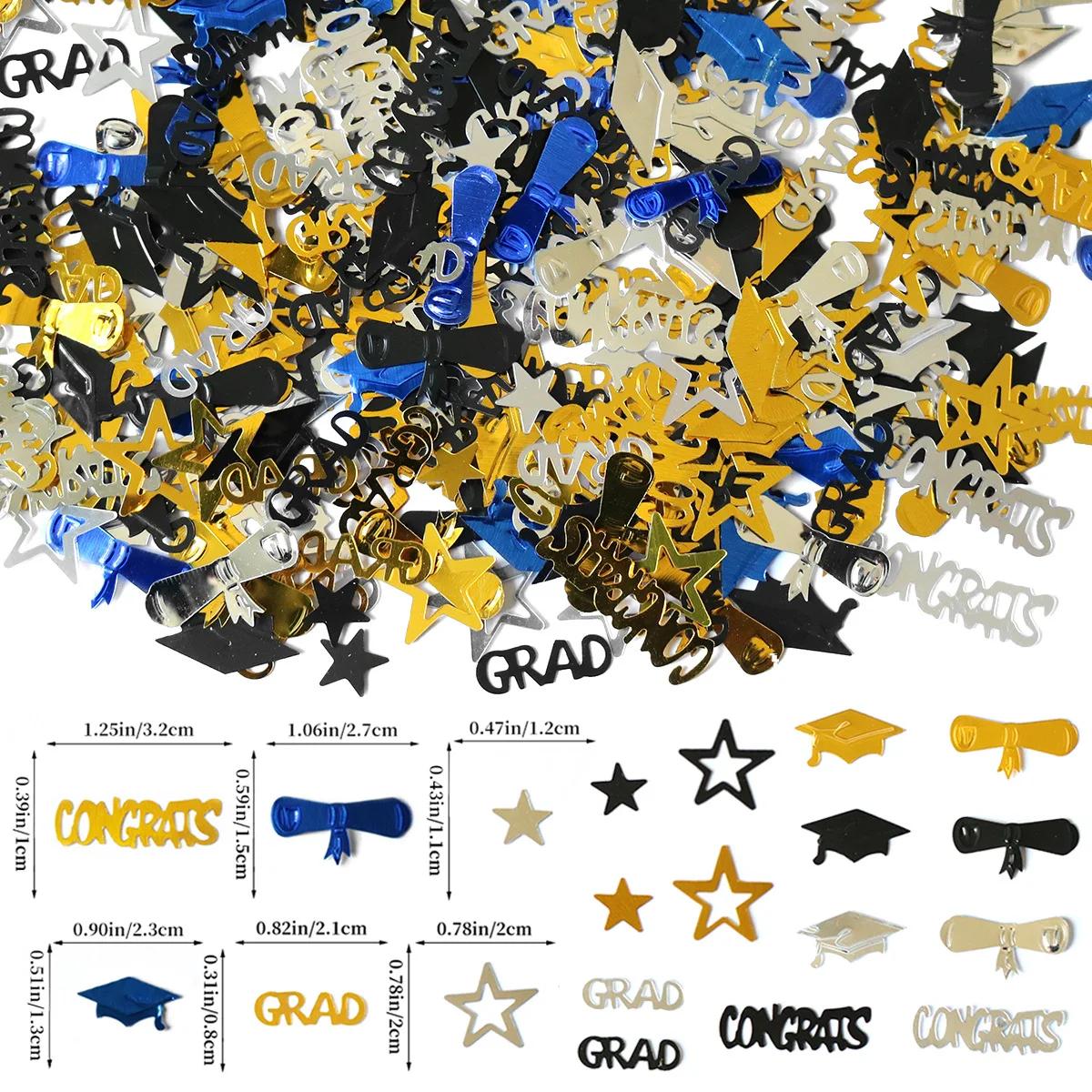 Confete de lantejoula, copo de vinho, chapéu médico, mesa scatter, decoração de festa de graduação 2024, 15g por saco - Image 1