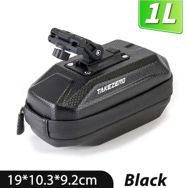 SELVAGEM MAN-Bicicleta Cauda Bag, Shell duro impermeável, reflexivo, ajustável, ciclismo Saddle Bag, MTB Road Bike Acessórios, 1L Capacidade - Image 1