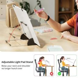 A4 LED Light Pad Desenho Cópia Board, DIY Kits de Pintura Diamante, USB Powered Light Pad, Brilho Ajustável, Art Supplies, 1Pc - Image 4