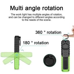 Lanterna LED portátil alta brilhante, COB Car Repair, luz magnética, caminhadas ao ar livre, camping, iluminação de emergência, lâmpada de trabalho com gancho - Image 5