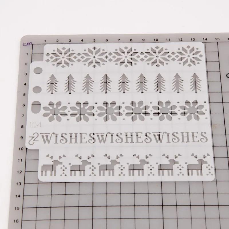 Reutilizáveis Stencils Template para Artesanato Pintura em Card Making, lona DIY, Mobiliário Papel, S104 - Image 1