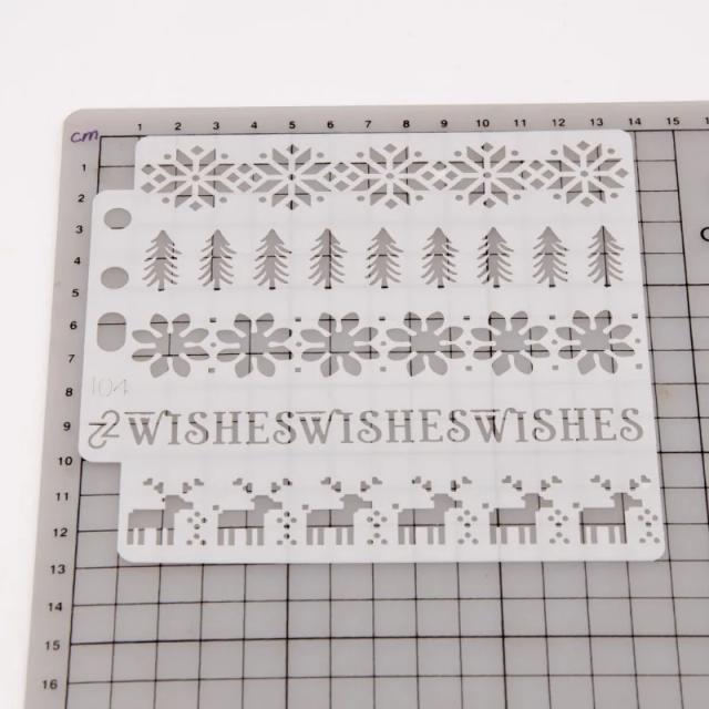 Stencils Reutilizáveis para Artesanato: Templates para Pintura em Card Making, Lona DIY e Mobiliário