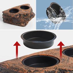 Répteis Magnéticos e Anfíbios Alimentando Ledge, Comida Pendurada, Prato de Água, Tigela de Alimentação para Gecko, Lagartos, Árvore, Rãs, Camaleões - Image 4