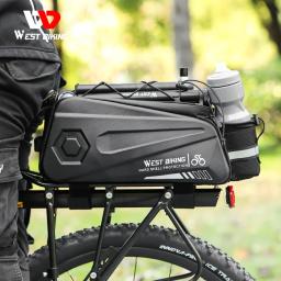 À prova d'água Bicicleta Carrier Bag, Traseiro Rack, Bagagem Do Tronco, Pannier Sacos, Equipamento de ciclismo, MTB, EVA, Oxford Pano - Image 1