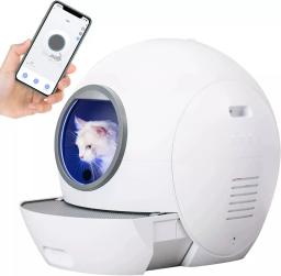 Caixa automática inteligente da bandeja do gato, cerco alto fechado, grande escondido, App elétrico, WC Bin Robot, auto limpeza - Image 2