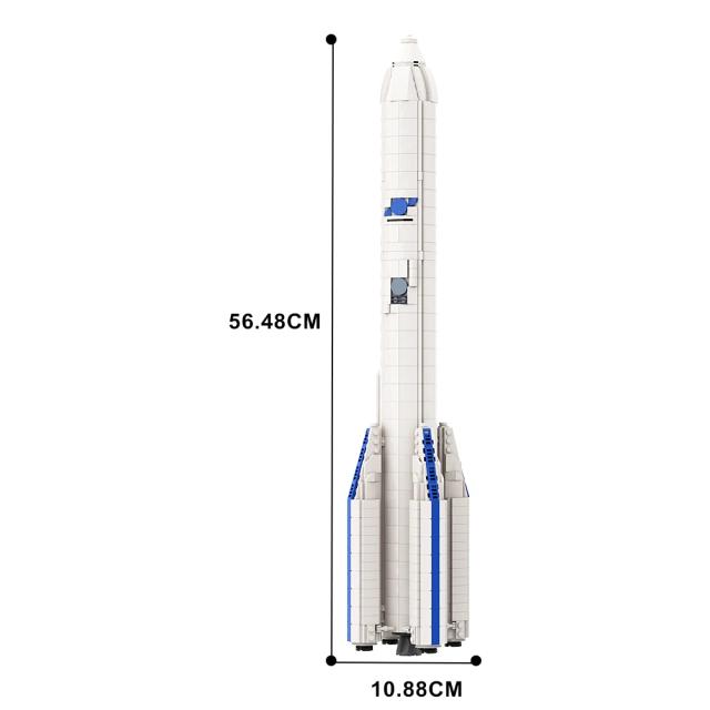 Conjuntos de Blocos de Foguete Espacial para Crianças e Adultos - Brinquedo Educacional DIY em Escala 1:110