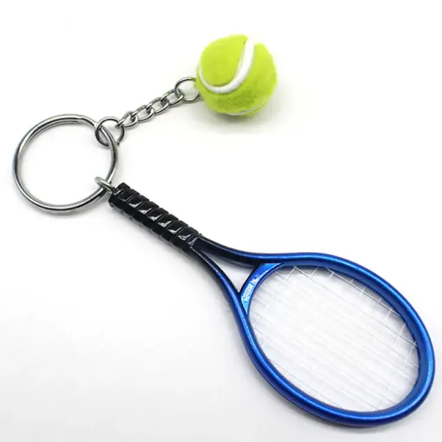 Mini Bola de Tênis e Raquete de Metal em Chaveiro - A Novidade Perfeita para Amantes do Esporte