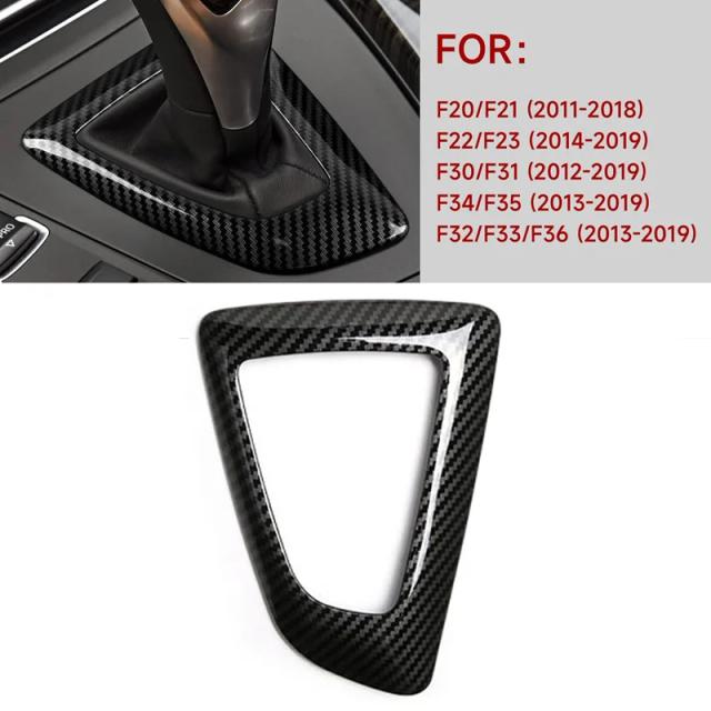 Deslocamento do Console Central em Fibra de Carbono para BMW F20, F21, F22, F23, F30, F31, F32, F34, F33, F35 e F36