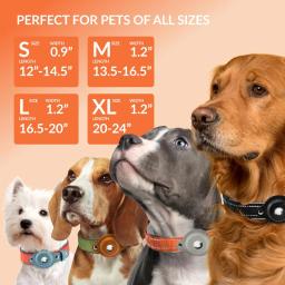 Coleira Refletiva Airtag para Cães, Pet Coleiras, Guias Acessórios, Cães Grandes Médios e Pequenos, Tamanho P - Image 2