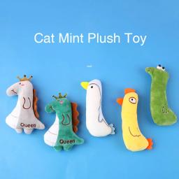 Catnip animais de estimação brinquedo gatos suprimentos para gatos bonitos brinquedos filhote de cachorro gatinho dentes moagem gato pelúcia polegar travesseiro proteger boca acessórios para animais de estimação - Image 2