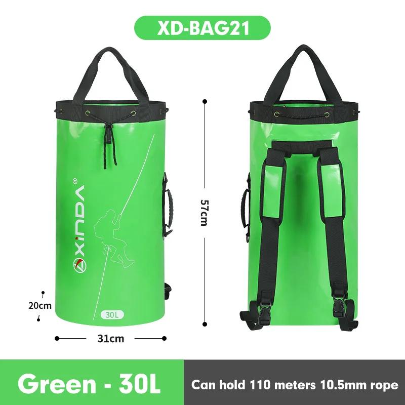 Xinda ao ar livre escalada corda saco de resgate pacote de equipamentos drenagem corda coleção mochila bolsa ombro - Image 1