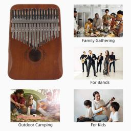 17 Teclas Kalimba Thumb Piano, Teclado Pessoal, Instrumento Musical, Acessórios para Performance, Grande Presente para Presente de Natal - Image 6