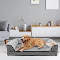 Atacado lavável luxo grande barato espuma de memória cama de cão ortopédico - Image 3