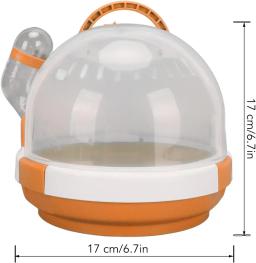 Gaiola portátil leve pequena para animais, Gaiola De Hamster Engraçada Respirável, Lock Design para Coelhos e Pequenos Animais De Estimação - Image 6