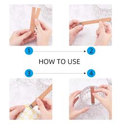 Conjunto De Pavio De Vela De Madeira Com Clip Base, Pavios De Vela Sem Fumaça Para DIY, Fabricação De Jarra De Vela De Parafina, Vela Fazendo Suprimentos, 30 PCs, 50PCs - Image 5