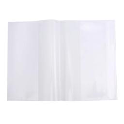 Capa de livro de plástico transparente, protetor de livro de exercícios à prova d'água, 5 peças 16k, filme de livro didático, design durável e transparente - Image 1