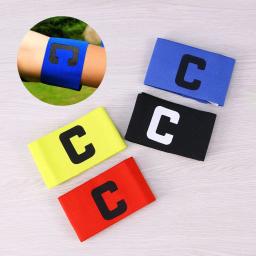 Suprimentos de treinamento de futebol capitão c braçadeira capitão braçadeira jogador de futebol braçadeiras bolas faixas de futebol crachá - Image 1