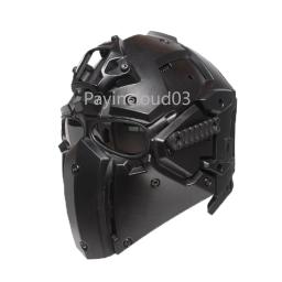 Máscara tática capacete rápido airsoft tiro jogar motocicleta caça multi-função cs equipamento de proteção ao ar livre máscaras de paintball - Image 2